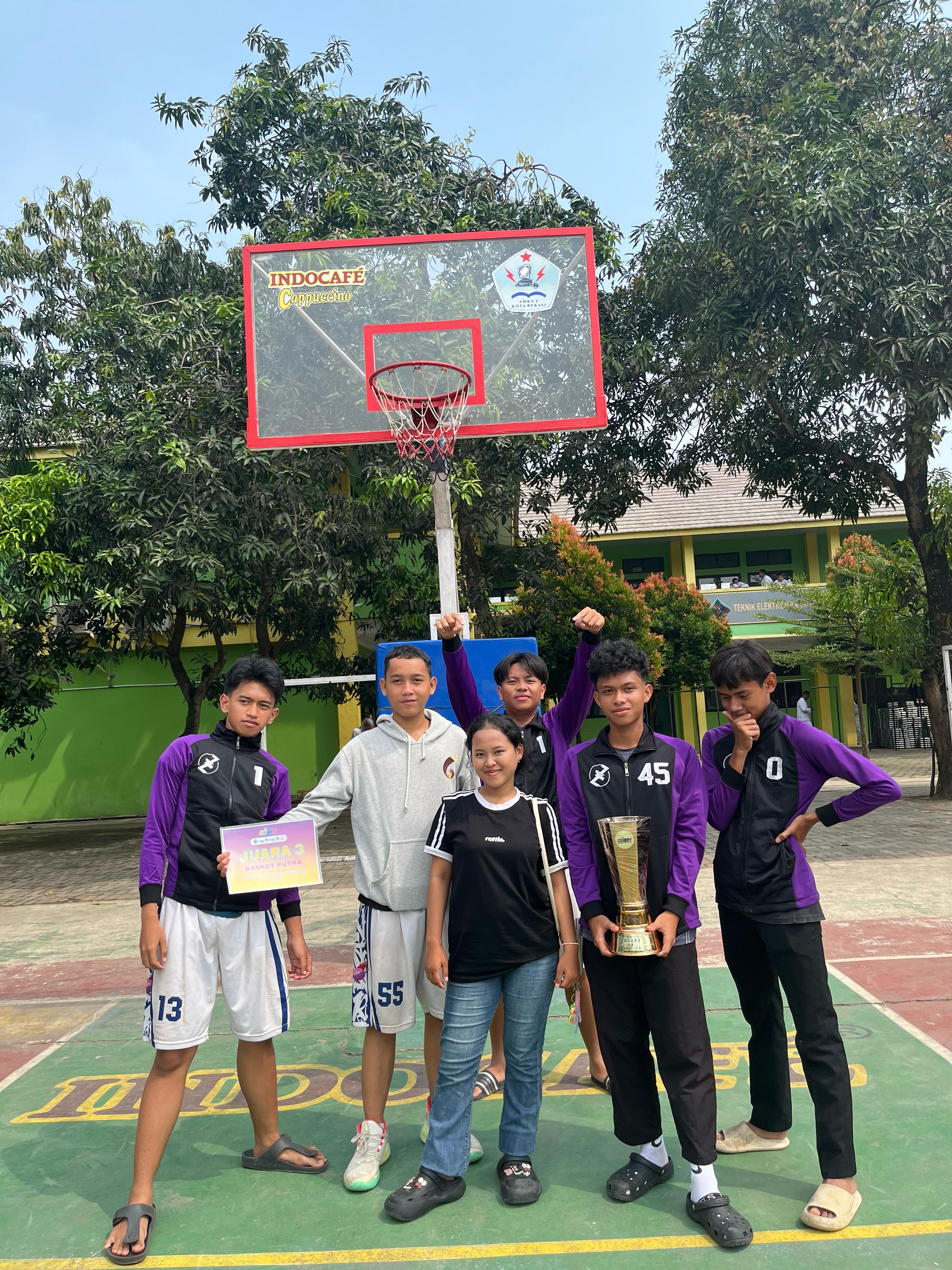 Juara 3 Basket Ball Event O2SN Kota Bekasi